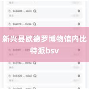 新兴县欧德罗博物馆内比特派bsv