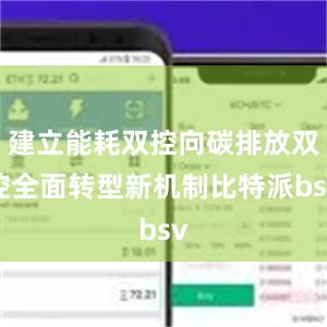 建立能耗双控向碳排放双控全面转型新机制比特派bsv