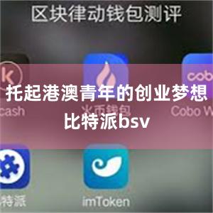 托起港澳青年的创业梦想比特派bsv